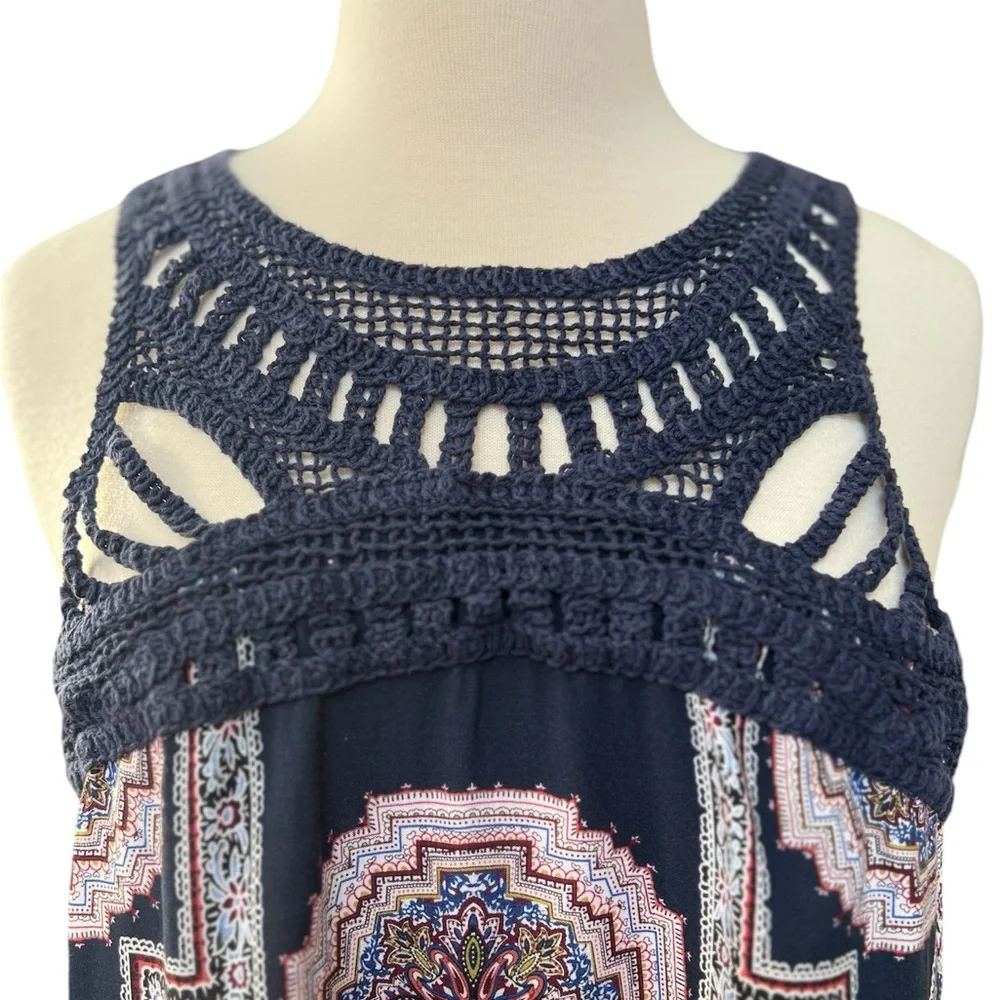 MSK Paisley/Boho Print Sleeveless Dress in Size Large - Picture 5 of 5